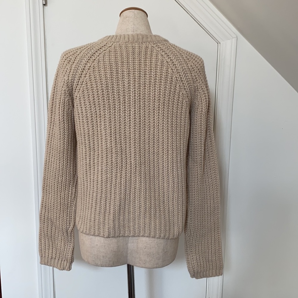 NWOT! Benetton Faux Fur Front Sweater - Picture 3 of 10